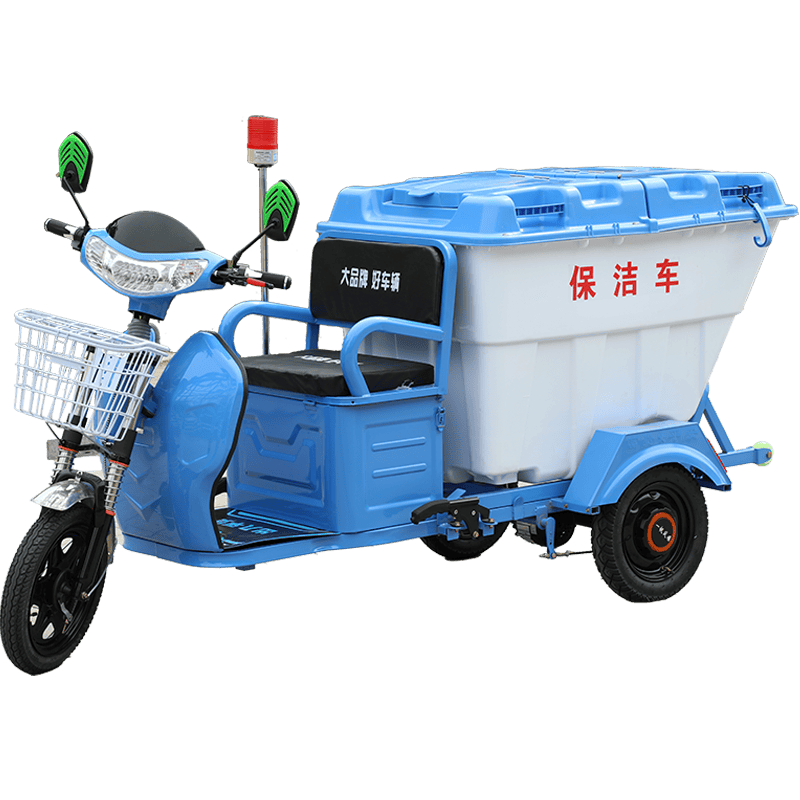 500L保洁车 塑料桶垃圾清运车
