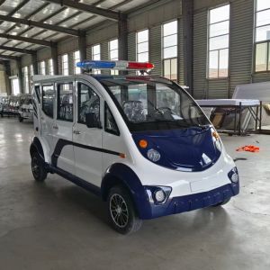 三排8座 全封闭电动巡逻车 校园安保物业厂区四轮电动巡逻电瓶车 可定制涂装